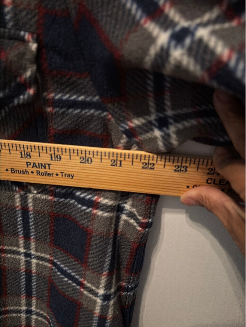 Legendary Whitetails Fleece Lined Plaid Flannel Shirt Jacket Blue Red Mens L - Picture 9 of 9